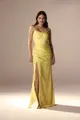 Vestido Festa Tomara Que Caia Drapeado Cetim