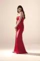 Vestido Festa Tomara Que Caia Drapeado Cetim
