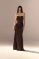 Vestido Festa Tomara Que Caia Drapeado Cetim