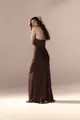 Vestido Festa Tomara Que Caia Drapeado Cetim