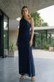 Vestido Festa Um Ombro Só Dreapeado Tule