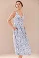 Vestido Cetim Bordado Decote Coração