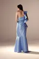 Vestido Festa Um Ombro Babado Tafetá