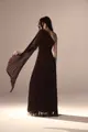 Vestido Festa Um Ombro Chiffon Plissado Detalhe Torcido