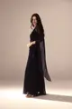 Vestido Festa Um Ombro Chiffon Plissado Detalhe Torcido