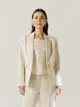 Blazer Linho Com Bolsos