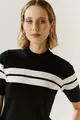 Blusa Tricot Detalhe Listras