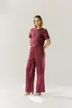 Calça Pantalona Linho Elástico Cós