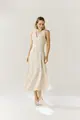 Vestido Linho Decote V