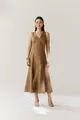 Vestido Linho Decote V