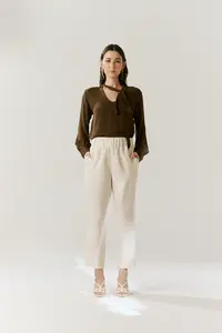 Calça Linho Elástico Cós