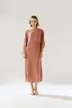 Vestido Um Ombro Sobreposição