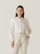 Camisa Linho Mangas Longas Com Bordado