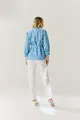 Blusa Algodão Bordado Mangas Longas