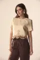 Calça Linho Elástico Cós Com Amarração