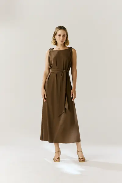 Vestido Detalhe Torcido Ombros