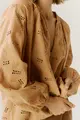 Blusa Algodão Bordado Mangas Longas