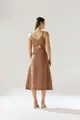 Vestido Linho Alças Finas