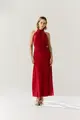 Vestido Jersey Detalhes Franzidos
