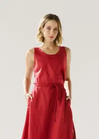 Blusa Linho Com Vivos