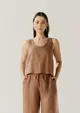 Blusa Linho Com Vivos