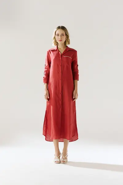 Chemise Linho Vivos e Fendas