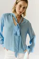 Blusa Laço Mangas Longas
