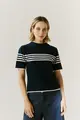 Blusa Tricot Com Listras