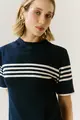 Blusa Tricot Com Listras