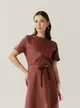 Blusa Linho Detalhe Tricot