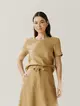 Blusa Linho Mangas Curtas