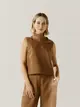 Blusa Linho Gola Alta