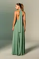 Vestido Festa Alças Com Capa Chiffon