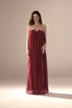 Vestido Festa Tomara Que Caia Franzidos Chiffon