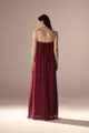 Vestido Festa Tomara Que Caia Franzidos Chiffon