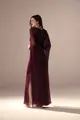 Vestido Festa Drapeado e Transparência