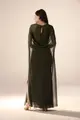Vestido Festa Drapeado e Transparência