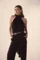 Blusa Gola Amarração Chiffon
