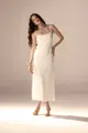 Vestido Alças Capa Chiffon