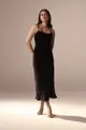 Vestido Alças Capa Chiffon