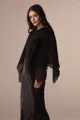 Vestido Alças Capa Chiffon