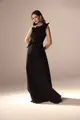 Vestido Festa Tomara que Caia Folha Com Bordado
