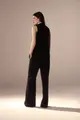 Calça Pantalona Nervuras Crepe