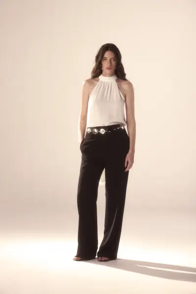 Calça Pantalona Crepe