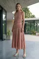 Vestido Algodão Com Rendas