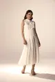 Vestido Algodão Com Rendas