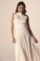 Vestido Algodão Com Rendas