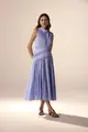 Vestido Algodão Com Rendas