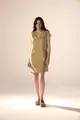 Vestido Linho Com Vivos