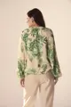 Blusa Floral Mangas Longas